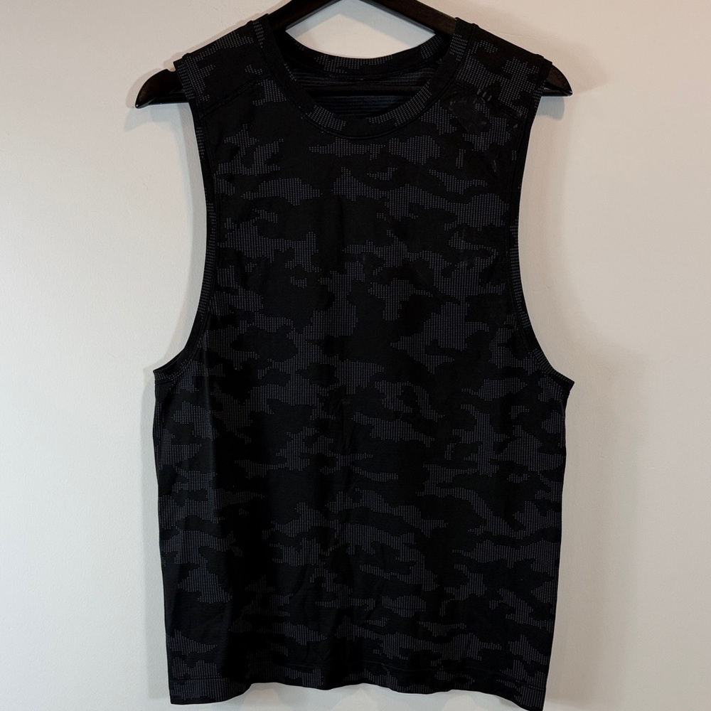 lululemon athletica Black/Camo Performance Muscle Tank
